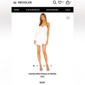 NBD, Vanity Mini Dress, White